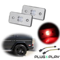 Clear Red Rear Side Marker Lights for Benz G-Class (2002–2014)