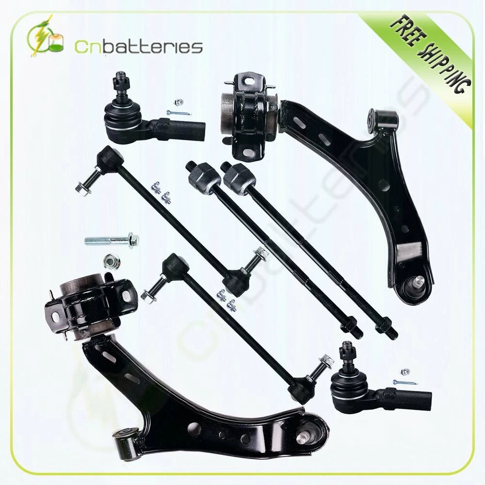 8x Suspension Front Tie Rods Sway Bars Control Arms for Ford Mustang (2005–2009)