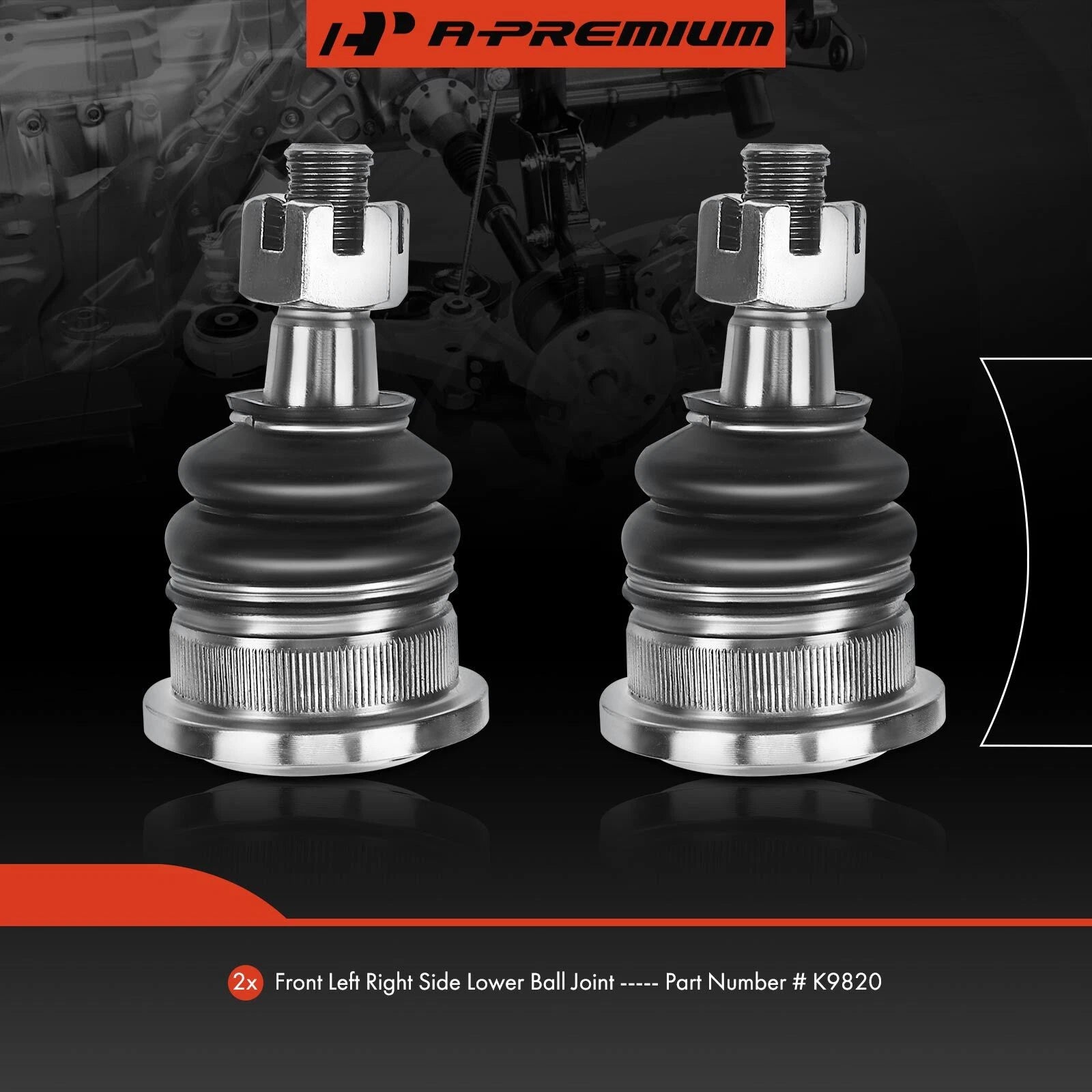 2X Front Lower Side Ball Joint for Nissan 240SX (1994-1998)
