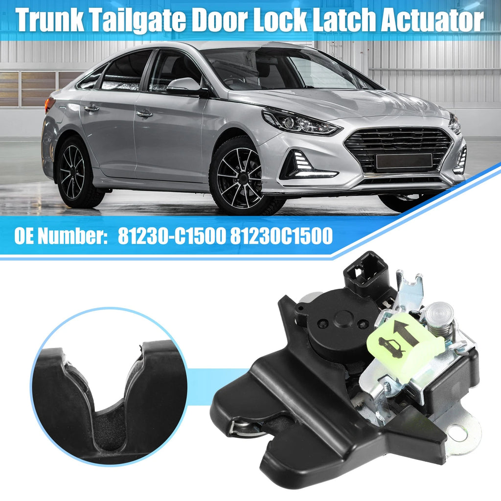 Tailgate Rear Trunk Latch Lock Actuator 81230-C1500 for Hyundai Sonata (2018–2019)