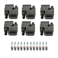 Set of 6 Ignition Coils & 12 Iridium Spark Plugs for Mercedes W210 W163