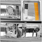 Chrome Headlight, Amber Side Corner, LED Tail Light for Chevy C10 C/K (1994–2002)