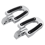 Chrome Passenger Footpegs for Harley Softail Fat Bob Low Rider Sport Glide (2018–2024)