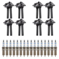 Set of 8 Ignition Coils & 16 Spark Plugs for Dodge Ram 1500 300 Magnum (2002–2008)