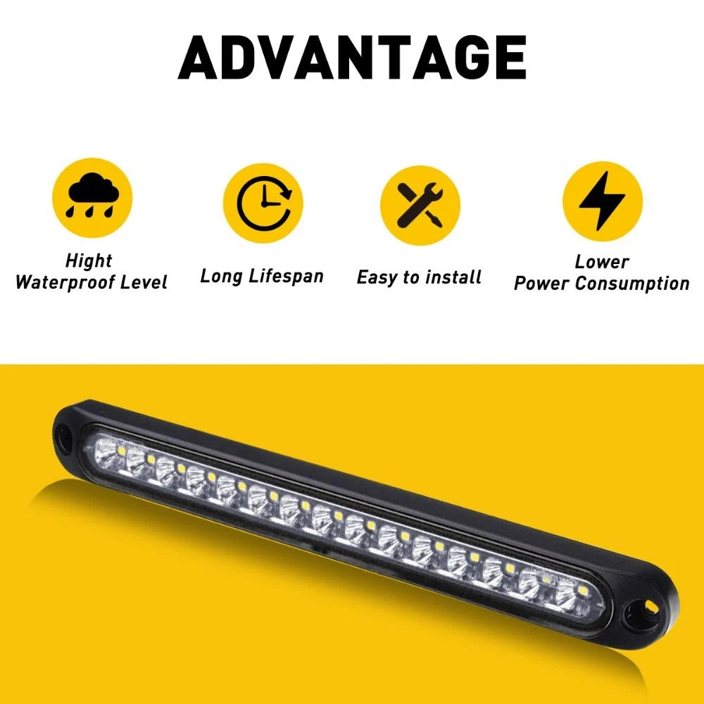 Set of 4 LED Light Bar for Car Truck Trailer