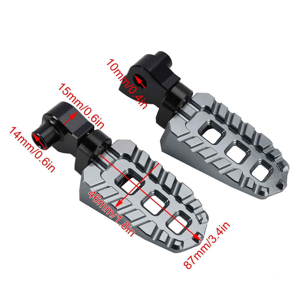 Front Footrests Foot Pegs for Yamaha Tenere 700 XTZ700 YZ250X YZ125X (2019–2024)