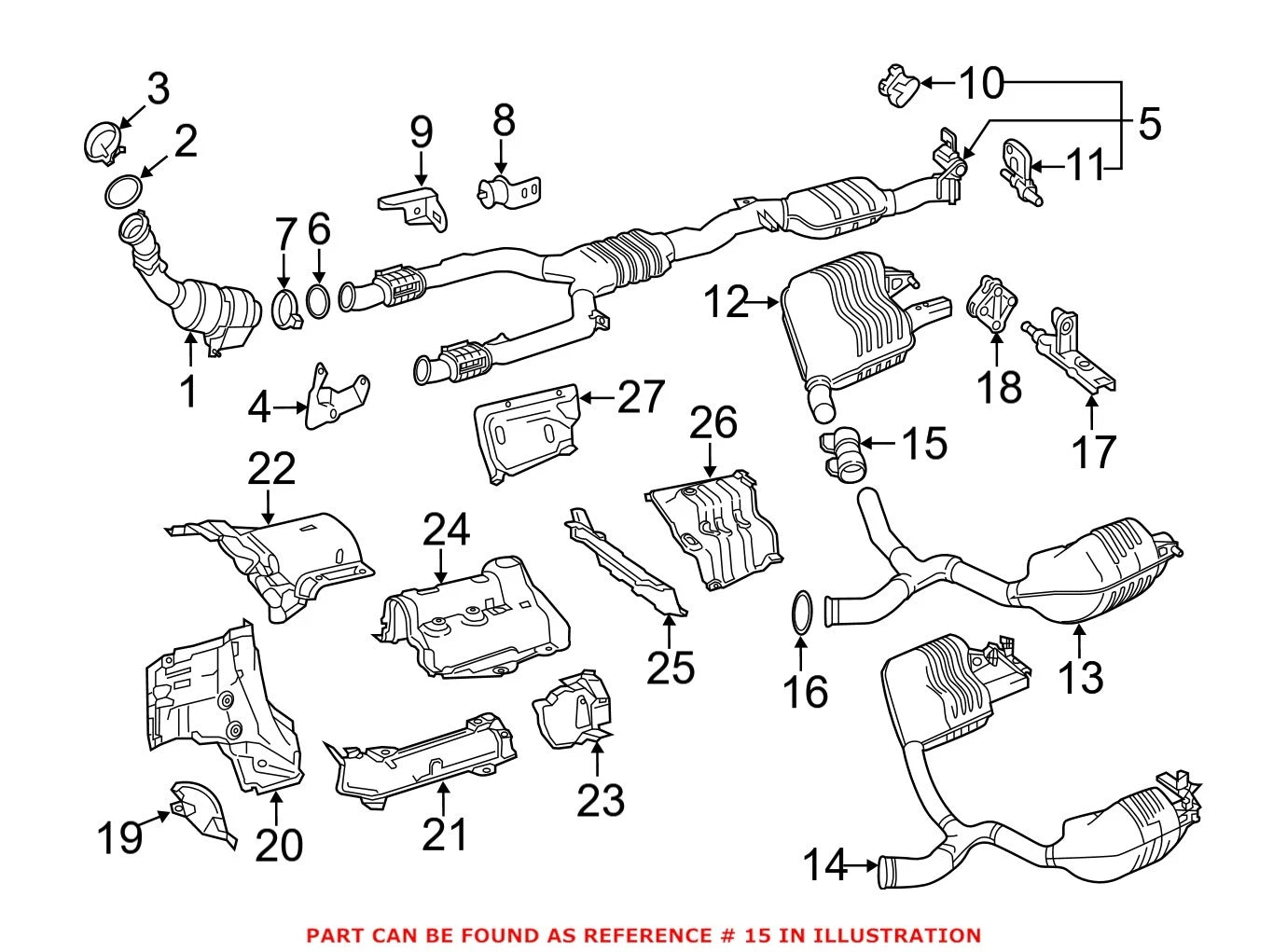Exhaust Clamp for Mercedes (0009951733)