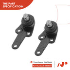 Set of 8 Front Control Arm Ball Joints Tie Rod Ends for Ford Focus (2000–2004)