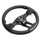6-Bolt 13" Racing Steering Wheel for Universal Fit (327mm) Black
