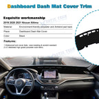 Dashboard Cover for Nissan Altima (2019-2026) Sun-Proof Dash Mat Pad Protector