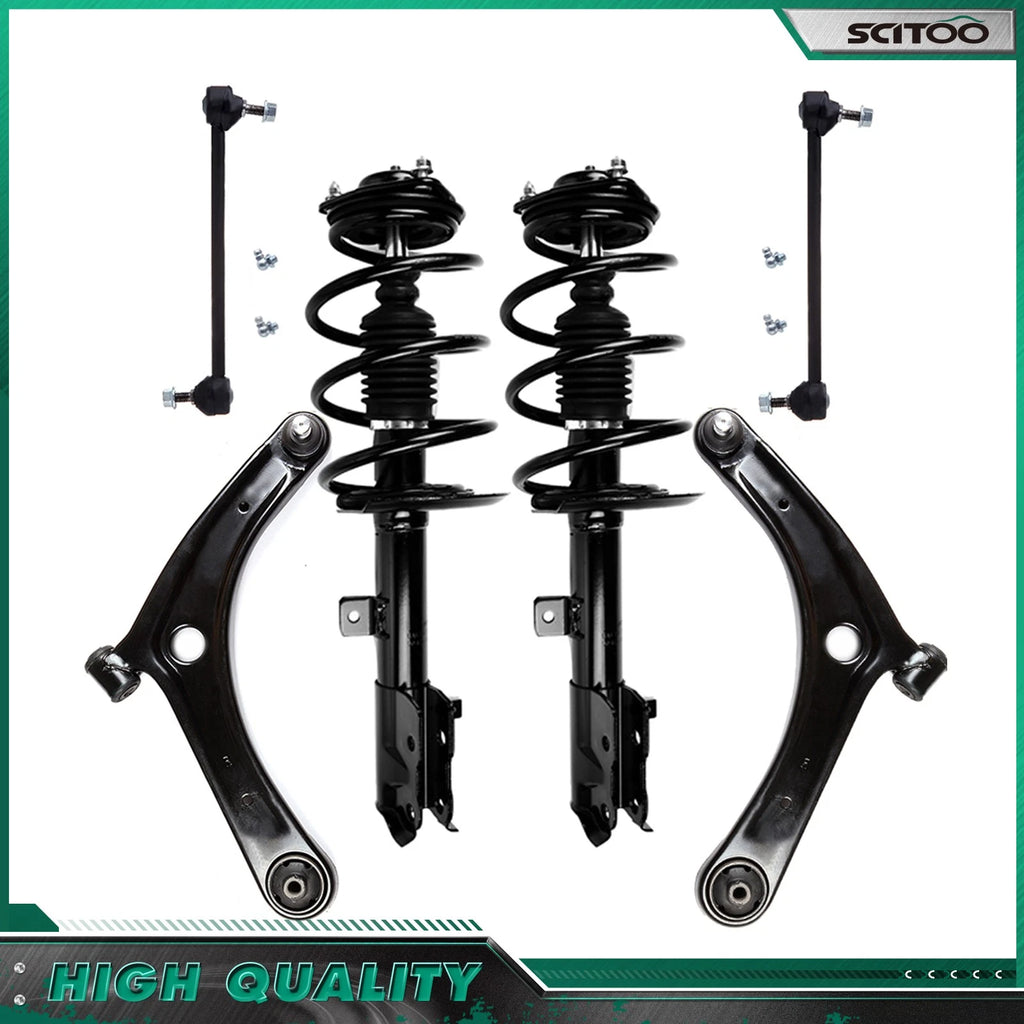 Front Struts Sway Bars Lower Control Arms for Dodge Caliber Jeep Patriot Compass (2007–2017)