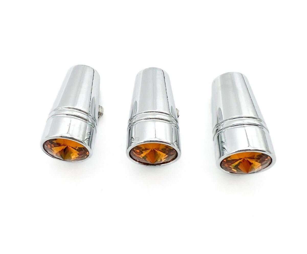 Chrome Amber Crystal Mini Toggle Switch Extension 1 in for Peterbilt (2014–2026)