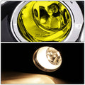 Fog Light Lamps with Switch for Toyota Corolla (2009–2010) - Yellow Lens, Chrome Ring