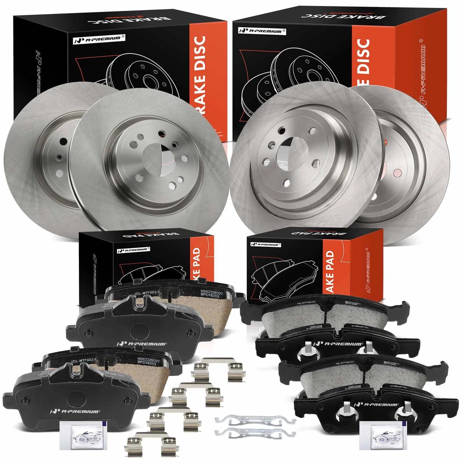 Disc Brake Rotors & Ceramic Pads for Mercedes-Benz ML250 (2015–2015)