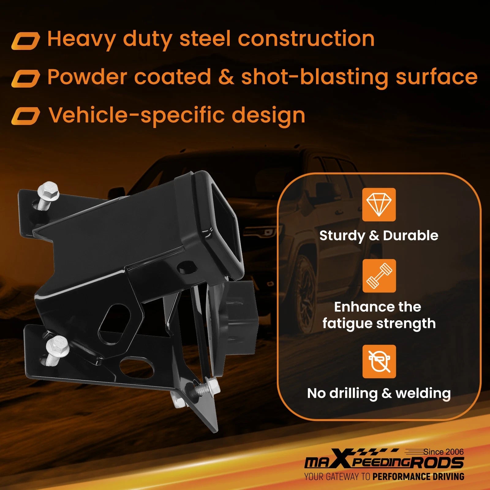 2" Trailer Tow Hitch for Can-Am Defender HD5/HD7/HD8/HD9/HD10 (2016–2026)