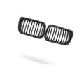 Dual Line Gloss Black Front Bumper Intake Grille for BMW 3 Series (1992–1998)