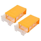 2X Stackable Plastic Storage Boxes for Hardware and Small Parts