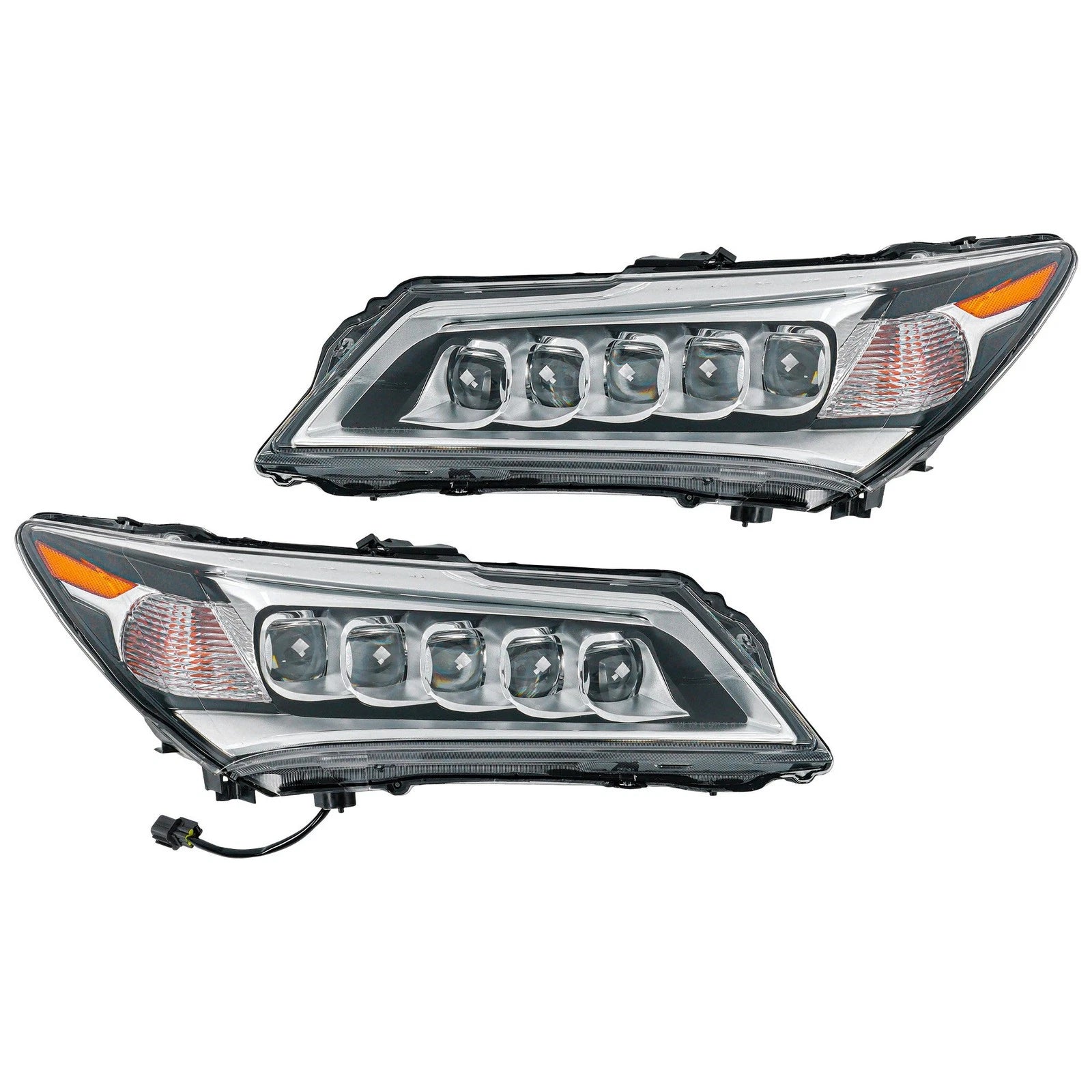Set of 2 LED Headlight Assemblies for Acura MDX (2014-2016)