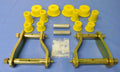 Greaseable Spring Shackle & Poly Bush Set for Mazda BT50 2WD High Ride (2011-20)