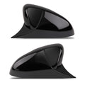 Set of 2 Gloss Black Side Mirror Cover Caps for Honda Accord (2018–2022)