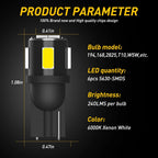 AUXITO T10 194 LED Bulbs for Interior License Map Side Marker Light (6000K)