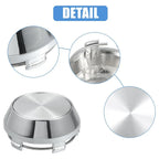 4 Pcs 60mm Chrome Wheel Center Caps for Universal Rims No Logo