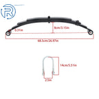 Tandem Trailer Axle Suspension Kit for 3500lbs Trailers (1750 lbs)