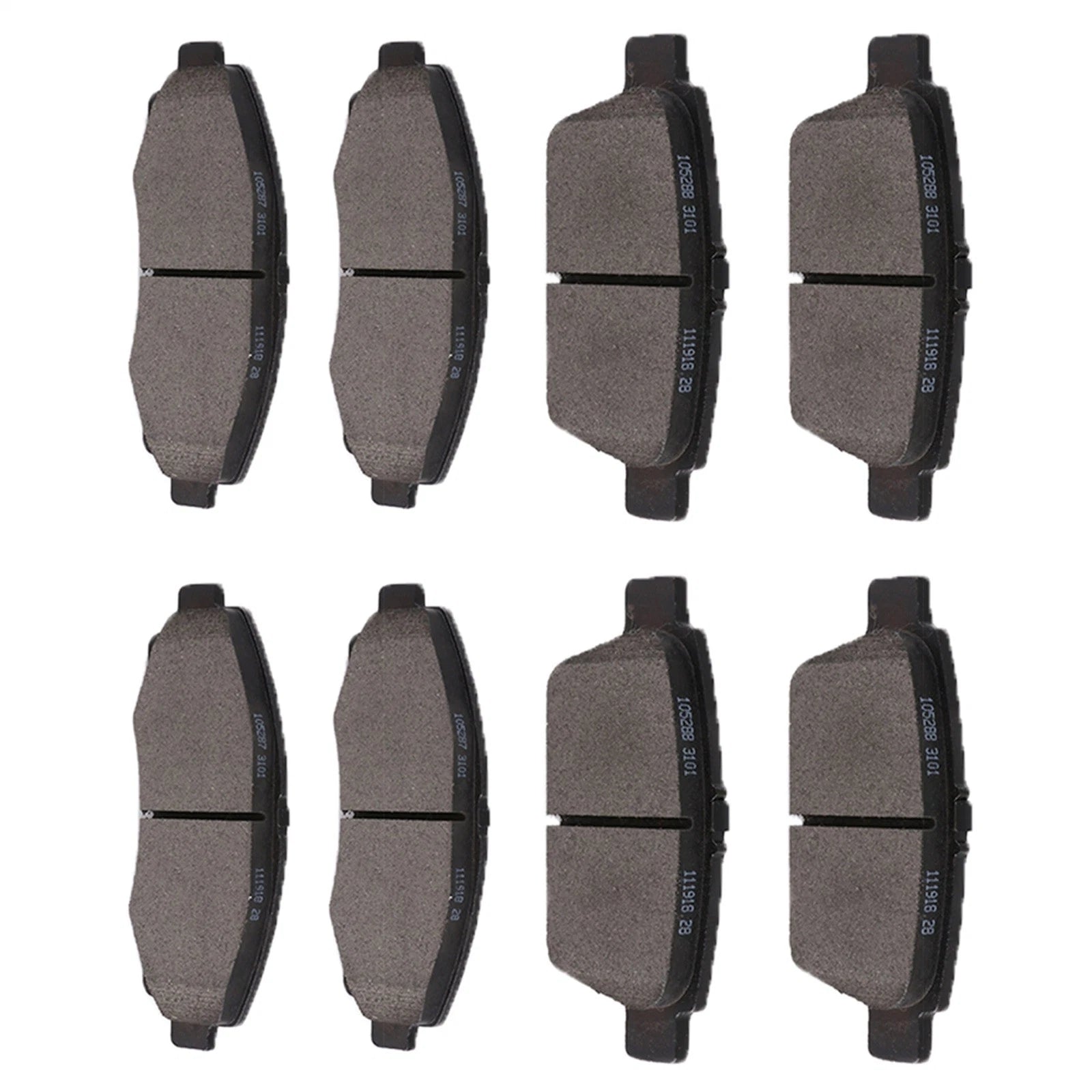 Front Rear Brake Pads for Honda Ridgeline, Acura TL (2009–2014)