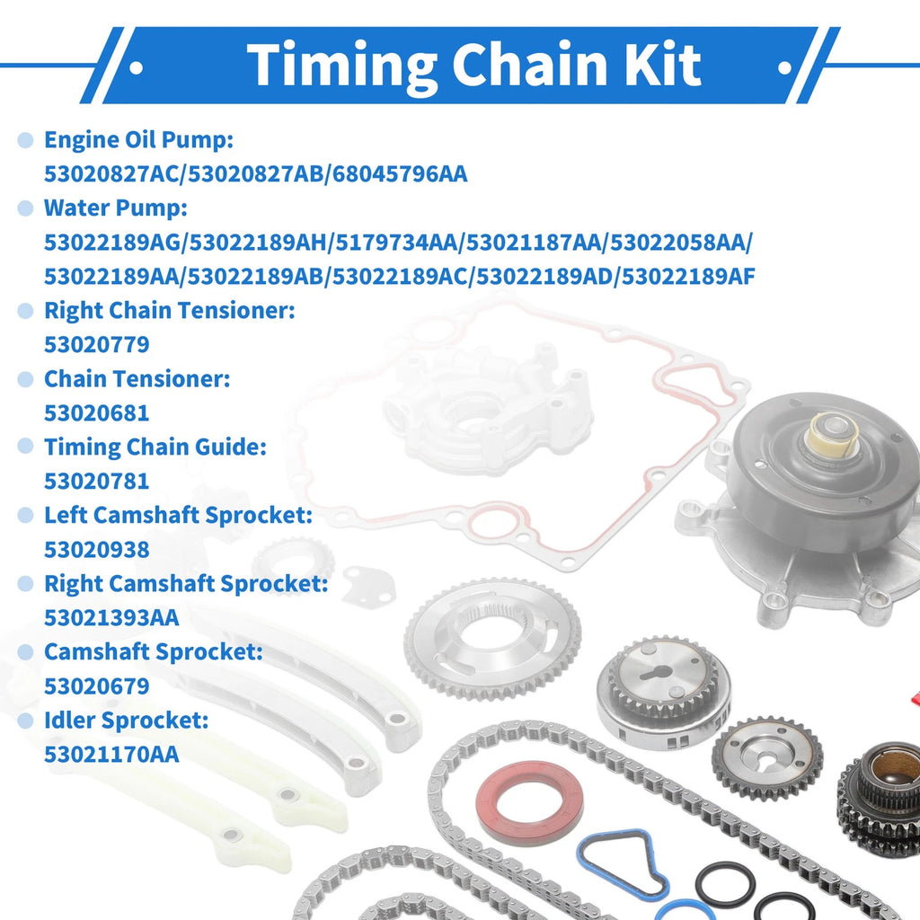 Timing Chain Kit No. 53020827AC for Dodge Durango (2001–2009) 3.7L 4.7L