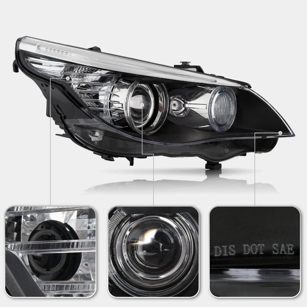 HID Headlight w/AFS for BMW E60 E61 528i 535i 5-Series (2008–2010)
