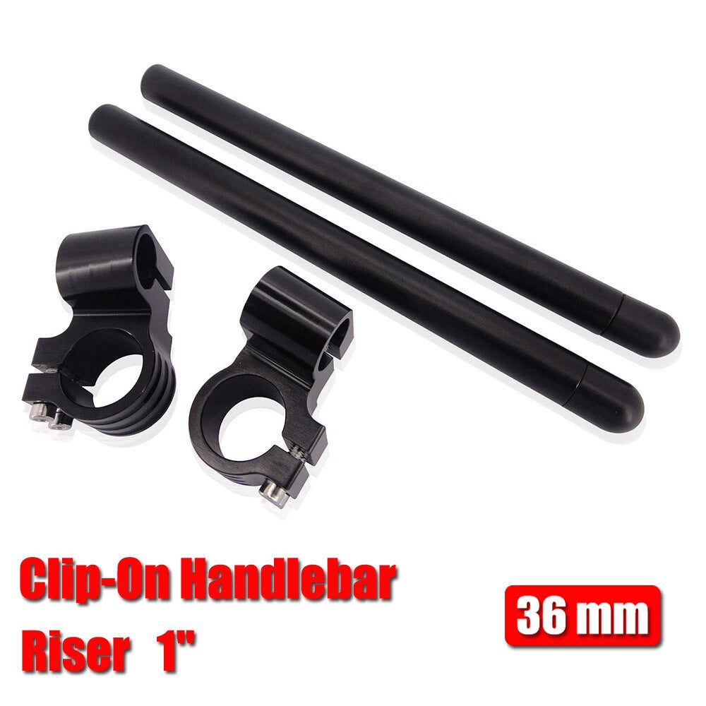 CNC 36mm Riser Clip-Ons Handlebars for Kawasaki KLR250 (1985–2004)