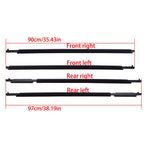 Set of 4 Weatherstrip Window Moulding Trim Seals for Toyota RAV4 (2009–2012)