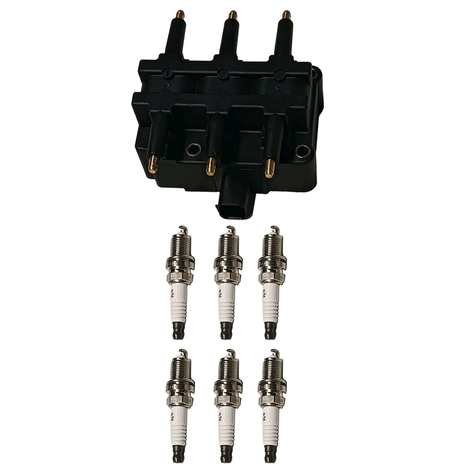 Ignition Coil & 6X Iridium Platinum Spark Plug Kit for Dodge Ram 2500 (UF121)