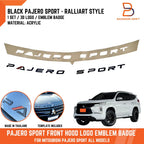 3D Acrylic Front Hood Badge for Mitsubishi Pajero Sport (2008-2023)