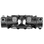 2X Black Universal Steering U-Joint Shaft 3/4" DD X 3/4" DD