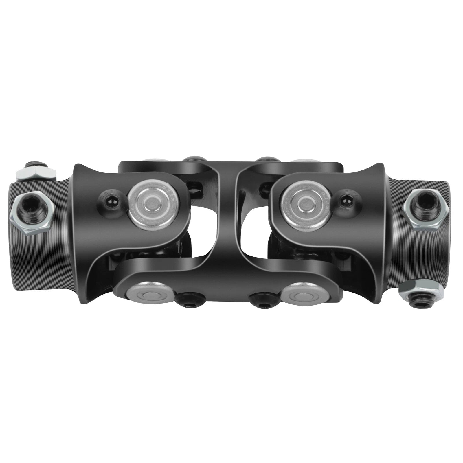 2X Black Universal Steering U-Joint Shaft 3/4" DD X 3/4" DD