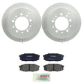 Bosch Rear Disc Brake Rotors & Semi-Met Brake Pads Kit for Land Cruiser Tundra (2000–2023)