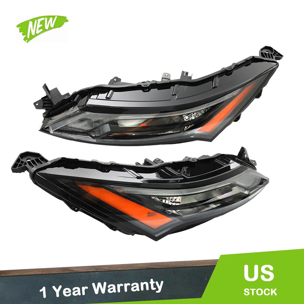 Pair of Halogen w/LED DRL Daytime Running Lights for Nissan Rogue (2021–2023)