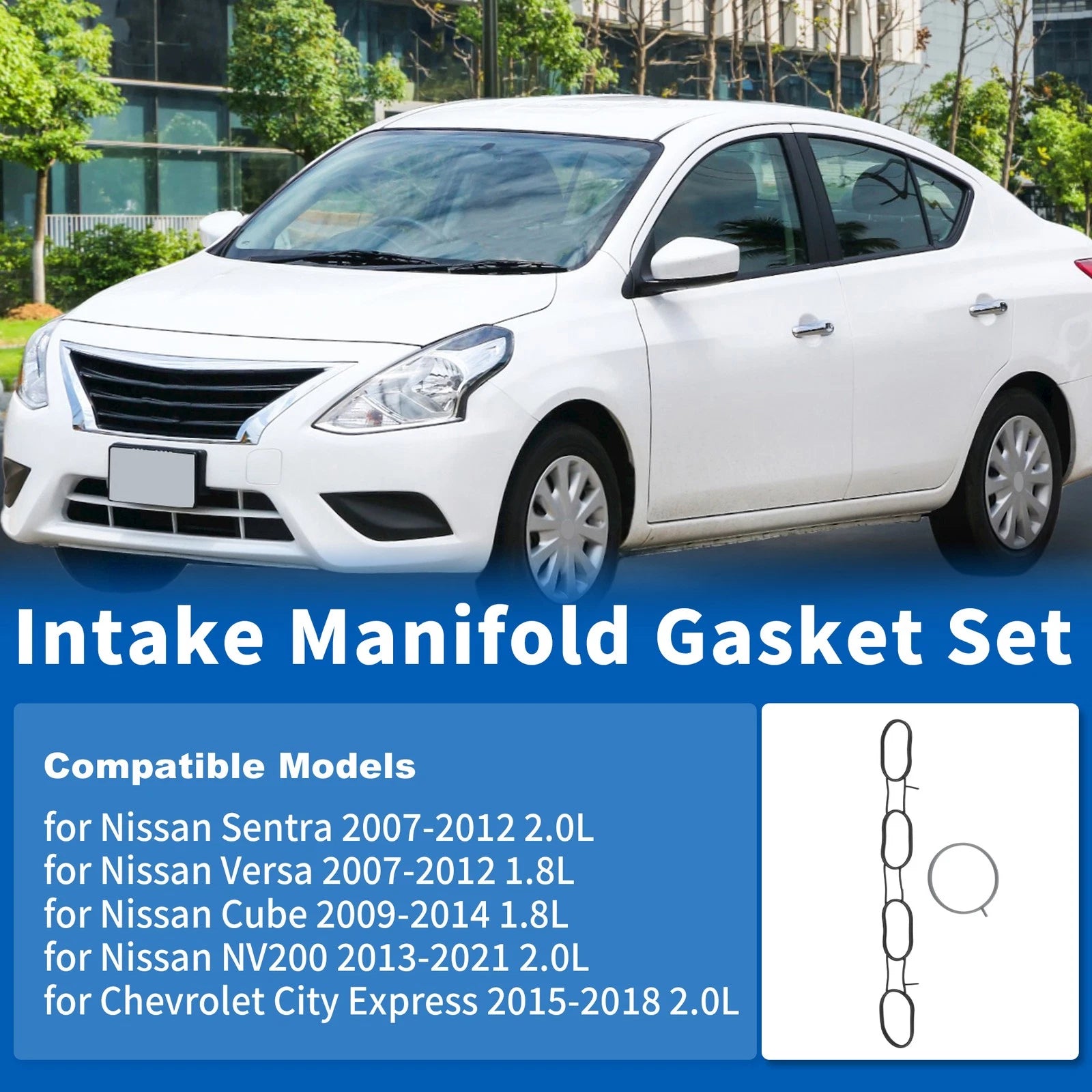 Intake Manifold Gasket Set MS19599/MS97038 for Nissan NV200 (2013–2021) 2.0L