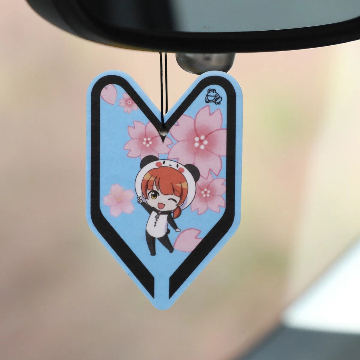 Hanging Air Freshener for Car Office - Treefrog Wakaba Young Leaf Sakura