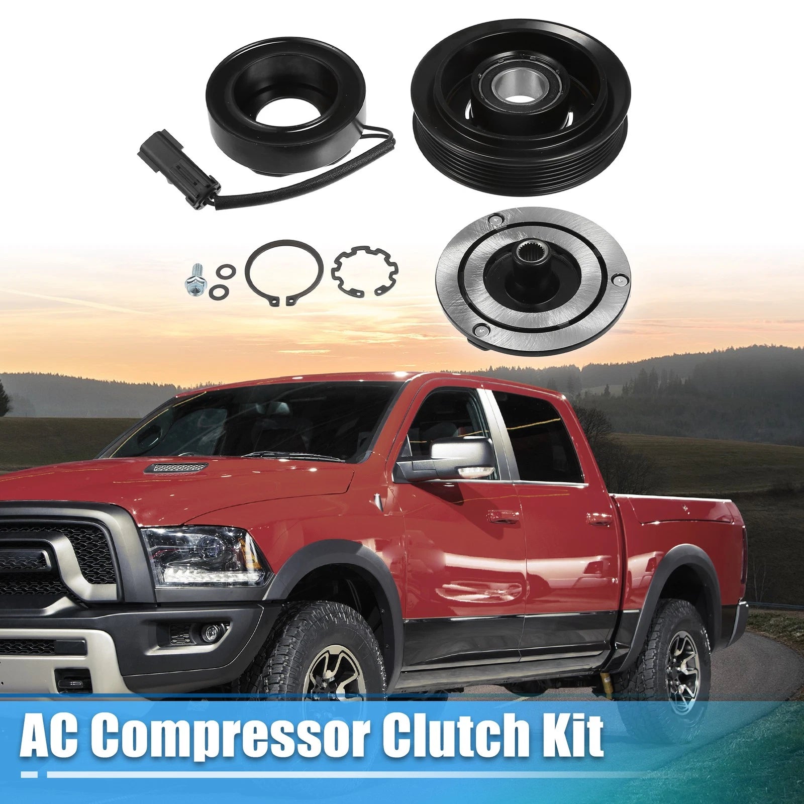 Set of 1 AC Compressor Clutch for Dodge Ram 1500/2500 (2010)