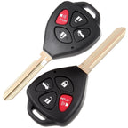 2 Remote Keyless Fob Shell Covers for Toyota Corolla (2008–2012)