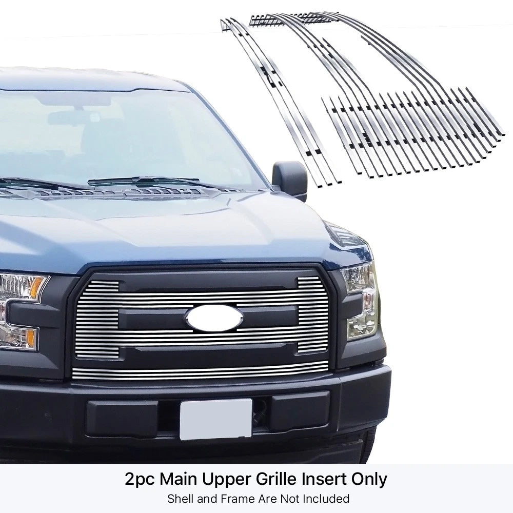 Stainless Chrome Billet Grille Insert for Ford F-150 (2015-2017)