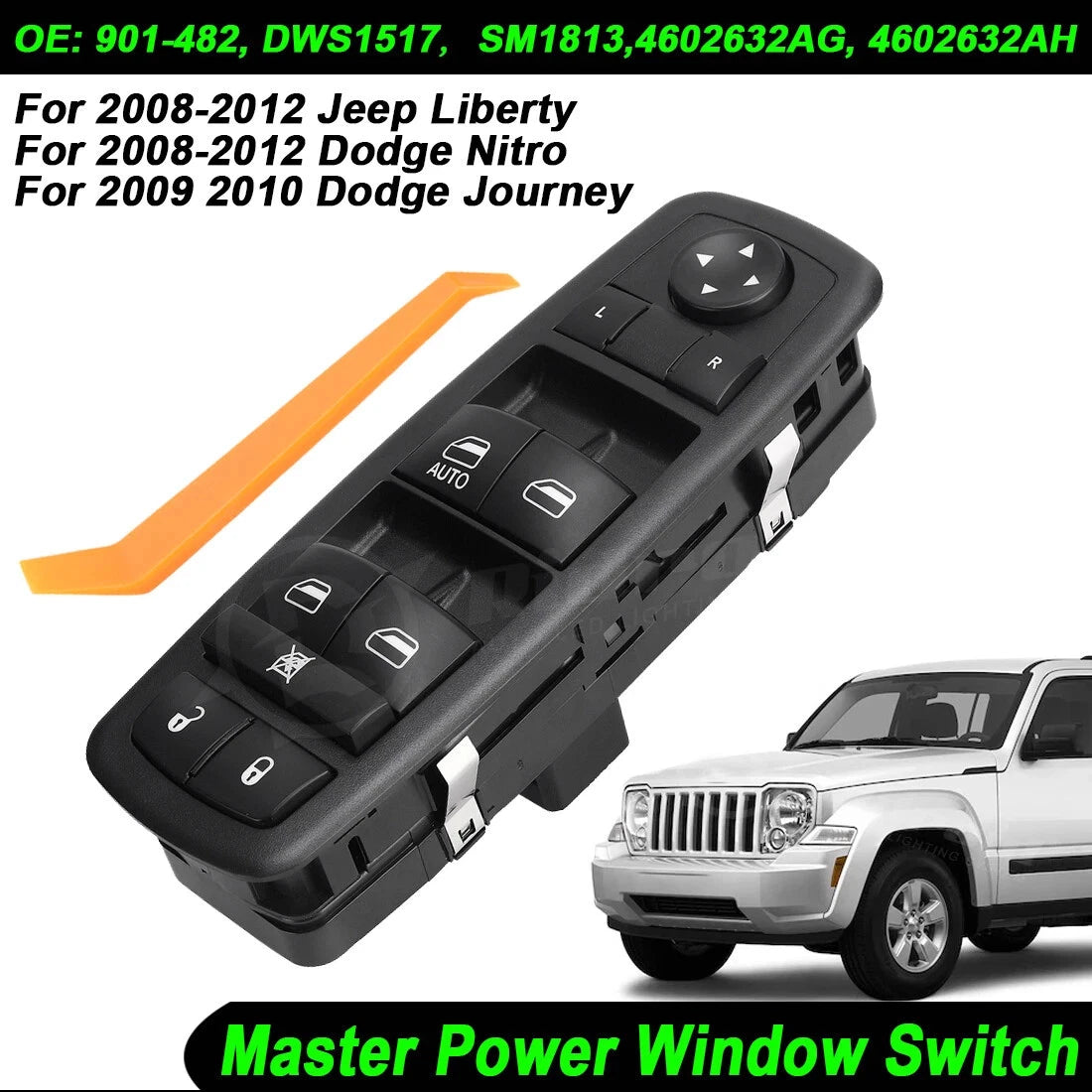 Master Power Window Switch for Jeep Liberty (2008–2012)