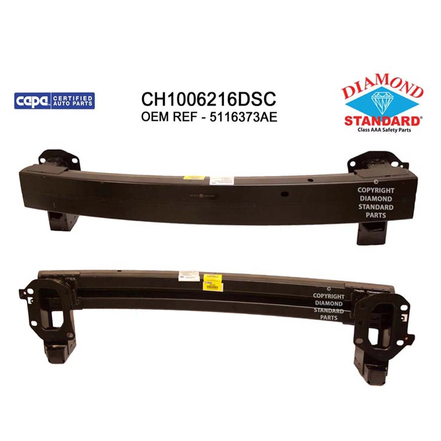 Replacement Steel Front Bumper Impact Bar for See compatibility Chart (2024–2025)