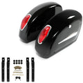 Hard Saddle Bags with LED Lights for Harley Sportster Softail Dyna