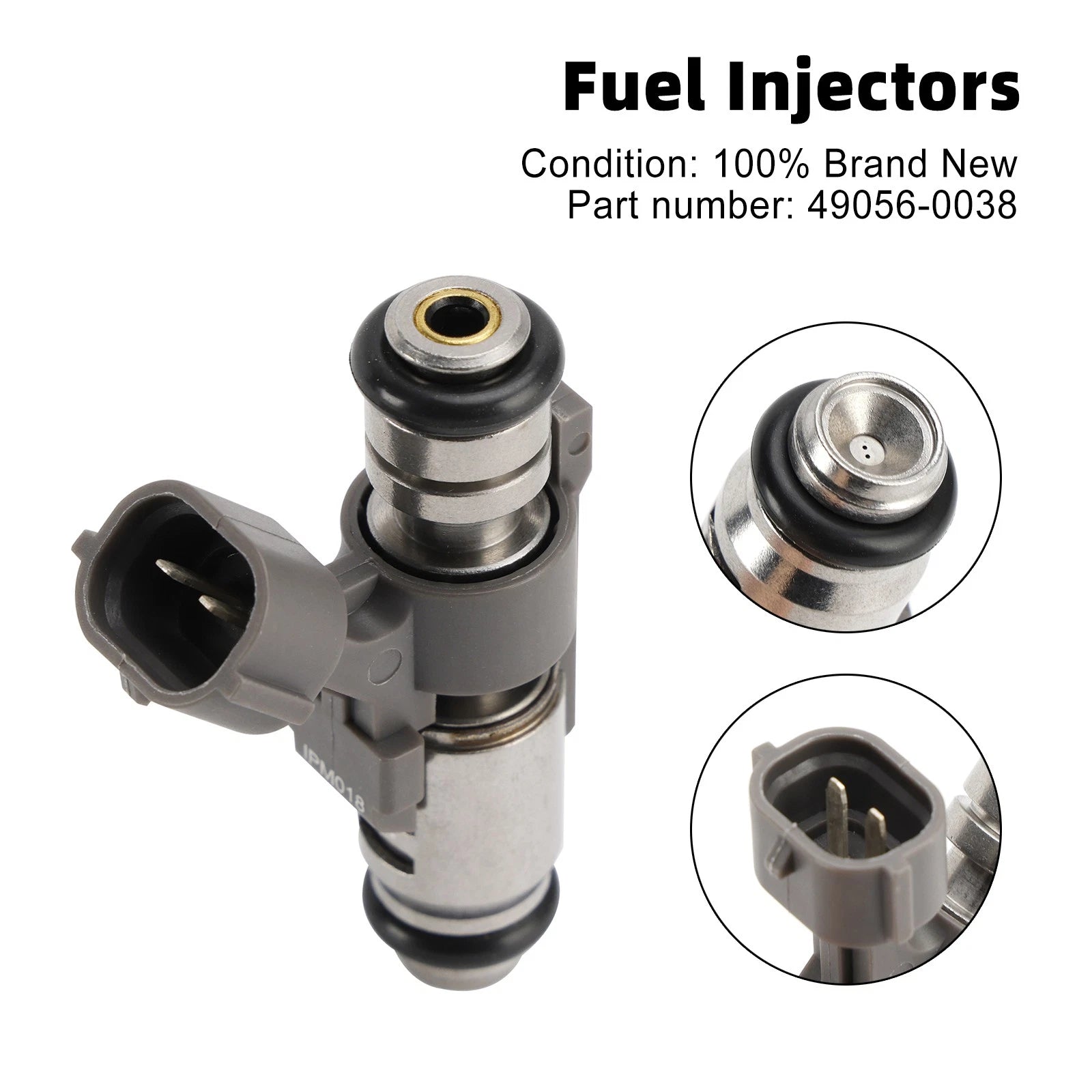 Fuel Injector 49056-0038 for Kawasaki Mule PRO FX FXR FXT (2015–2023)