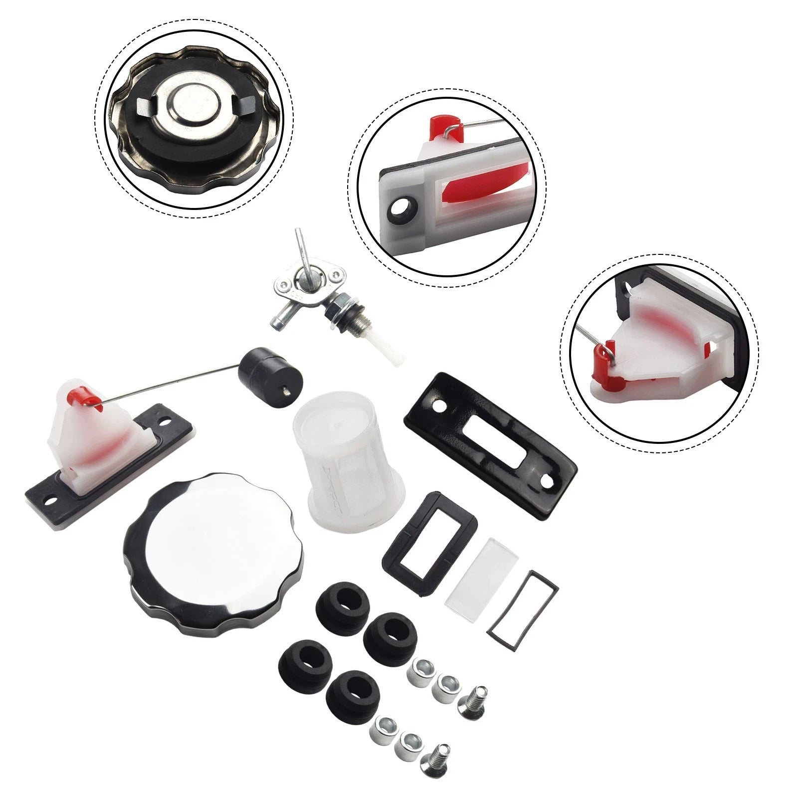 Fuel Gas Tank Cap with Filter Gauge for 5 Gallon & 7 Gallon Models