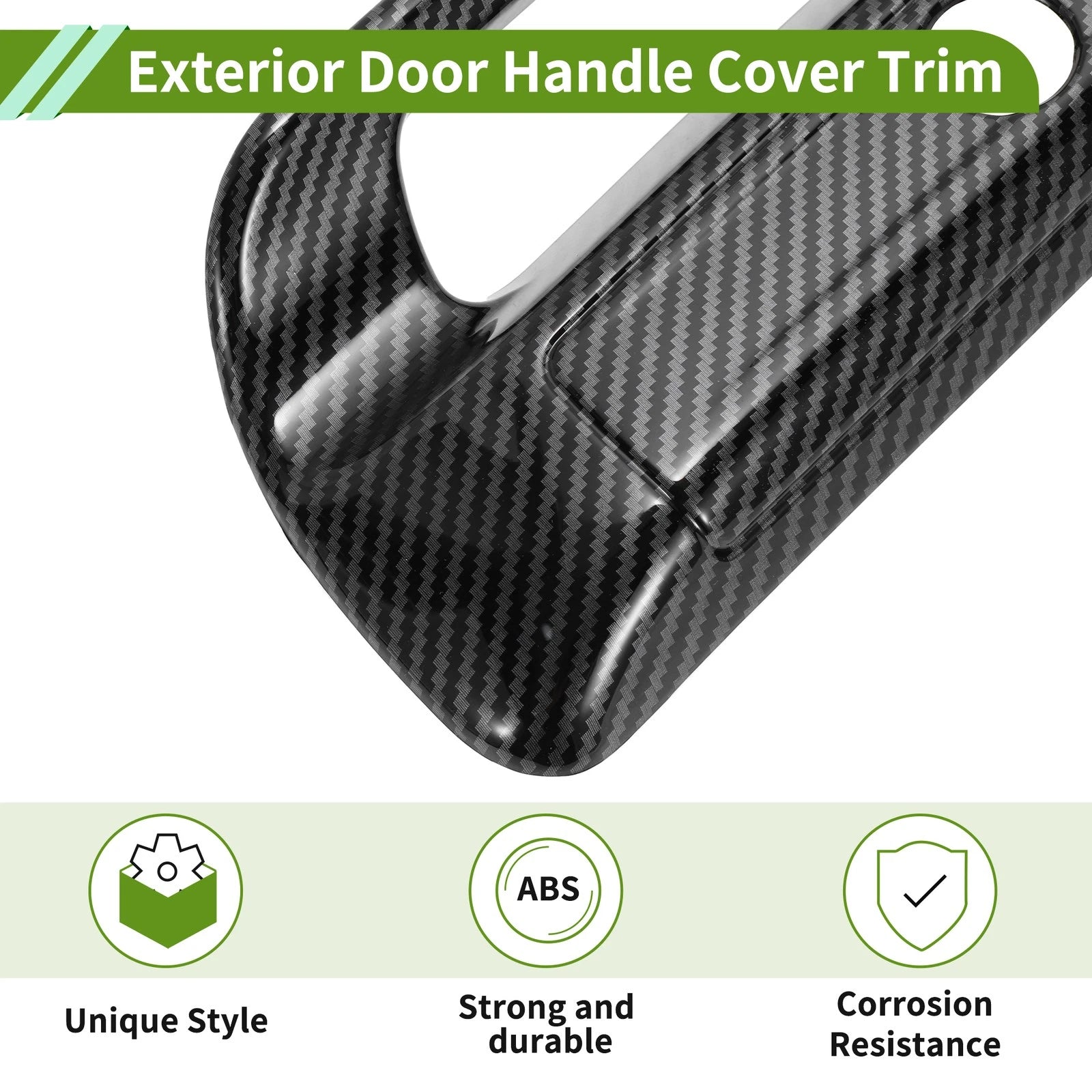 Exterior Door Handle Cover Trim for Dodge Ram 1500 2500 (2019–2025) ABS