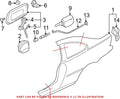 Genuine OEM Fuel Filler Door Release Cable 51258234140 for BMW